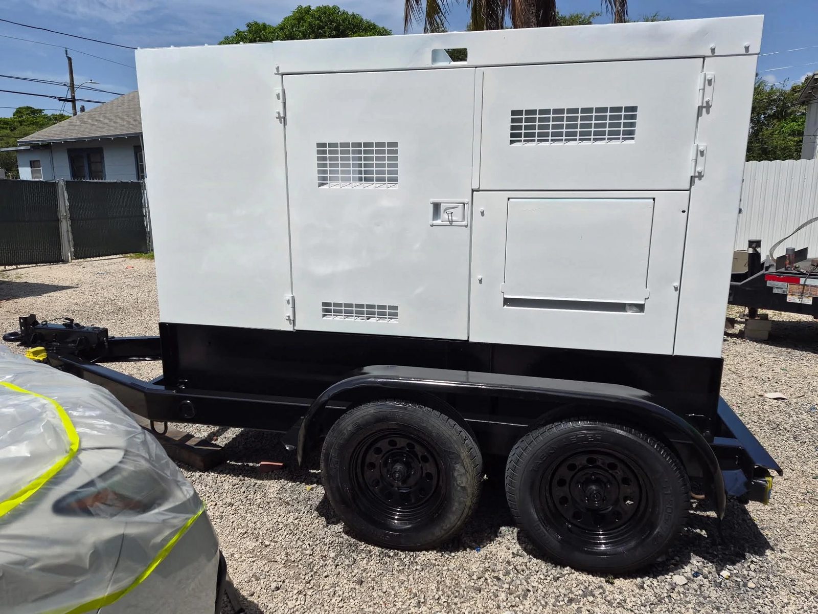 GenTech towable rental generator ready for delivery